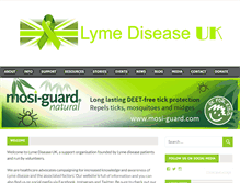 Tablet Screenshot of lymediseaseuk.com